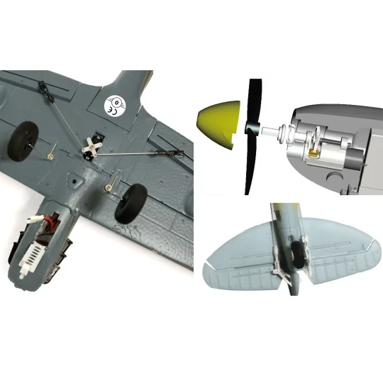 Fun2Fly RAF Fighter 450mm RTF T2M T2M T4526 - 3 T4526-Fun2Fly RAF Fighter 450mm RTF T2M - T4526