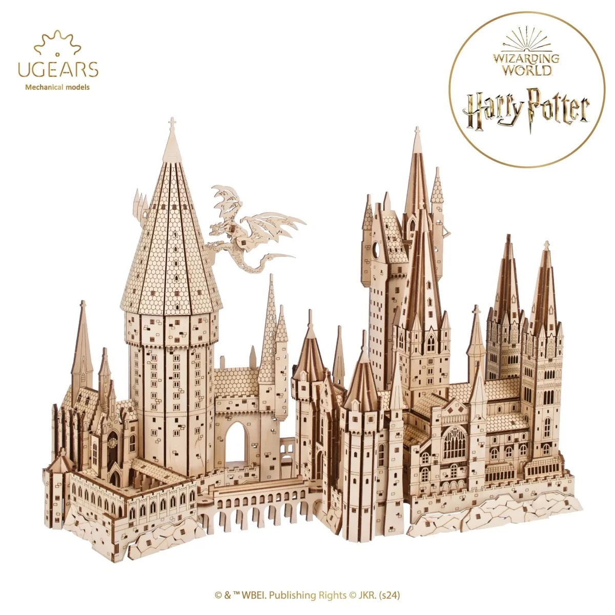 Château Harry Potter Hogwarts™ Castle Puzzle 3D bois UGEARS UGEARS UG-70256 - 1