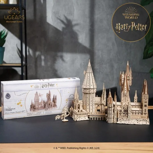 UG-70256-Château Harry Potter Hogwarts™ Castle Puzzle 3D bois UGEARS