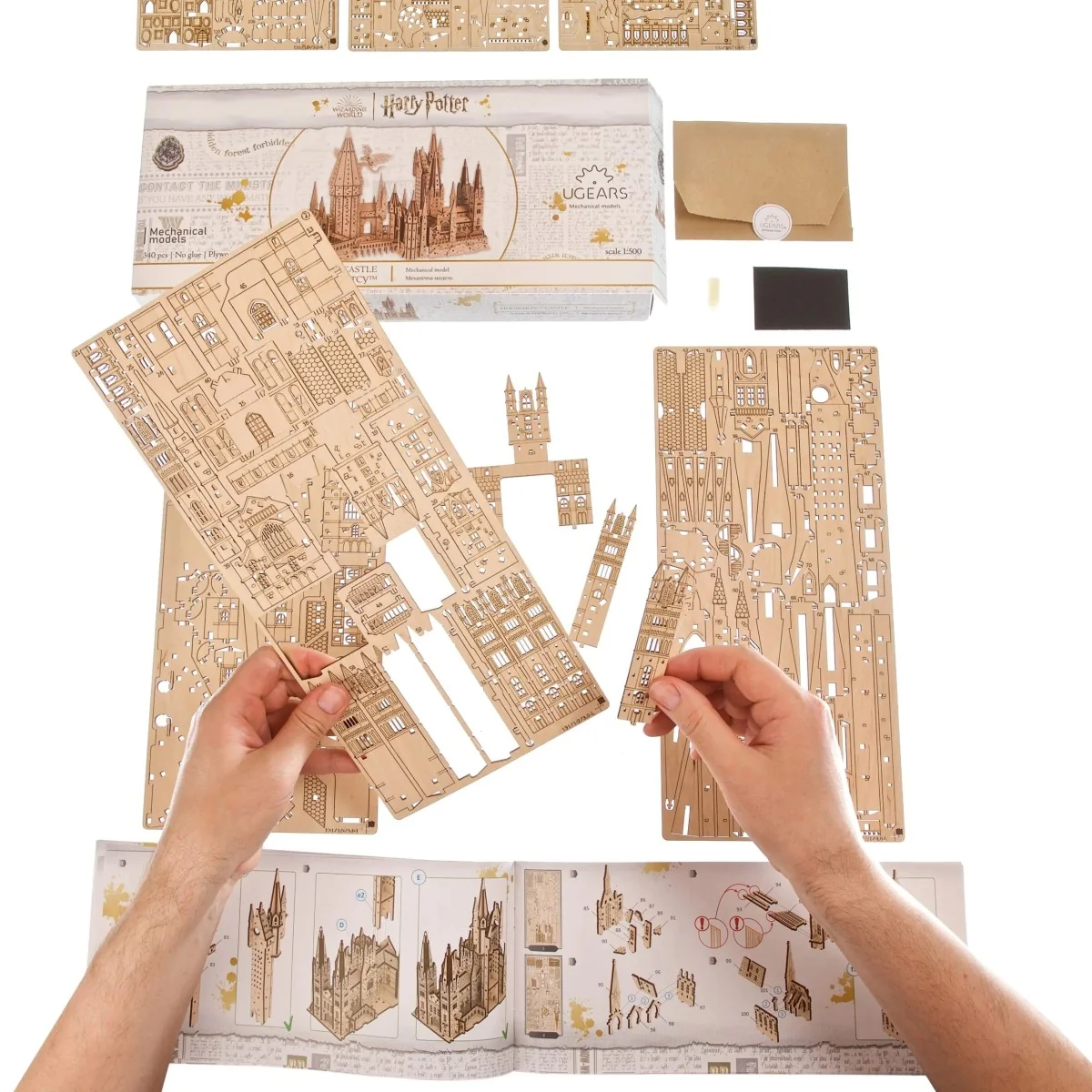 Harry Potter Castle Hogwarts™ Castle Puzzle 3D Wood UGEARS UGEARS UG-70256 - 7