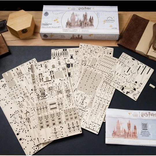 UG-70256-Château Harry Potter Hogwarts™ Castle Puzzle 3D bois UGEARS