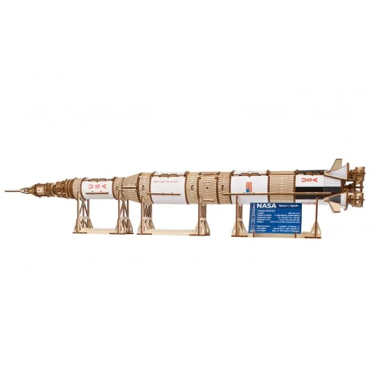 UG-70257-NASA Saturn V Rocket 3D Puzzle Wood UGEARS