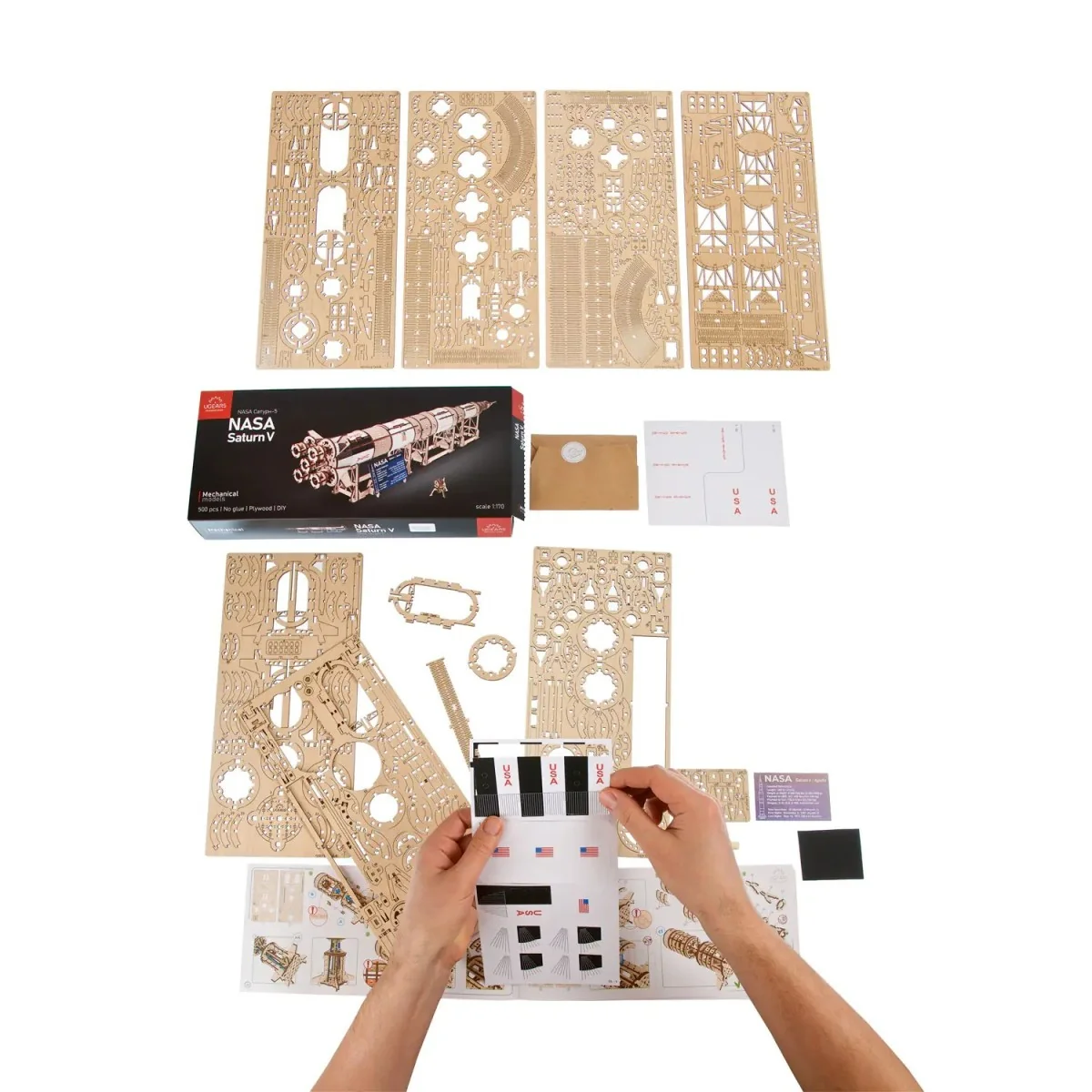 Fusée Saturn V de la NASA Puzzle 3D bois UGEARS UGEARS UG-70257 - 6