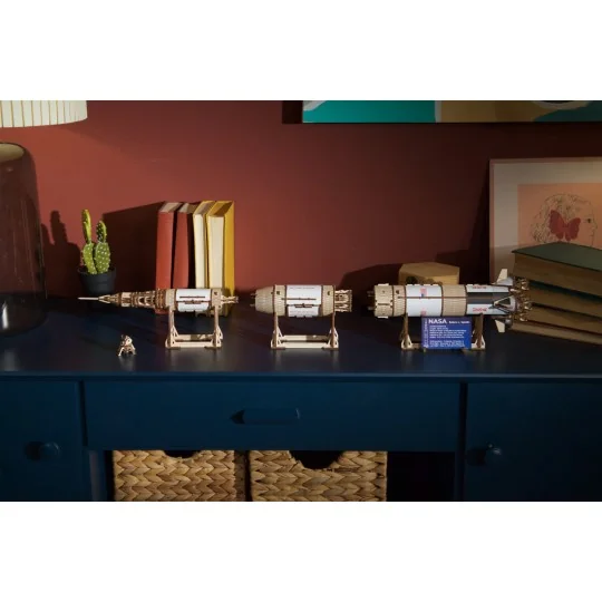 UG-70257-Fusée Saturn V de la NASA Puzzle 3D bois UGEARS