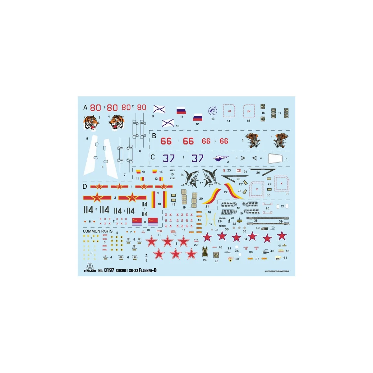 Su-33 Flanker-D 1/72 Italeri aircraft Italeri I197 - 3