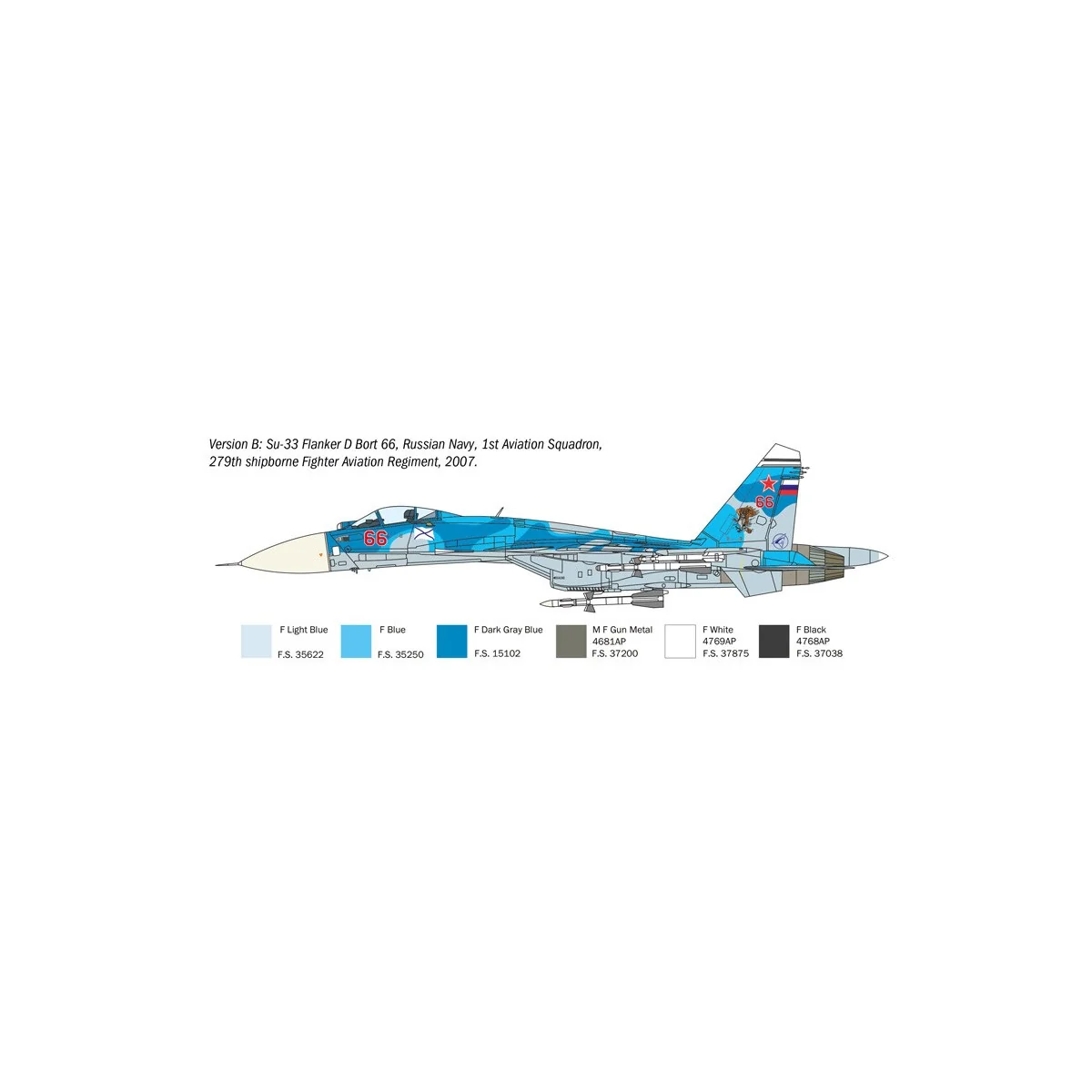 Su-33 Flanker-D 1/72 Italeri aircraft Italeri I197 - 5