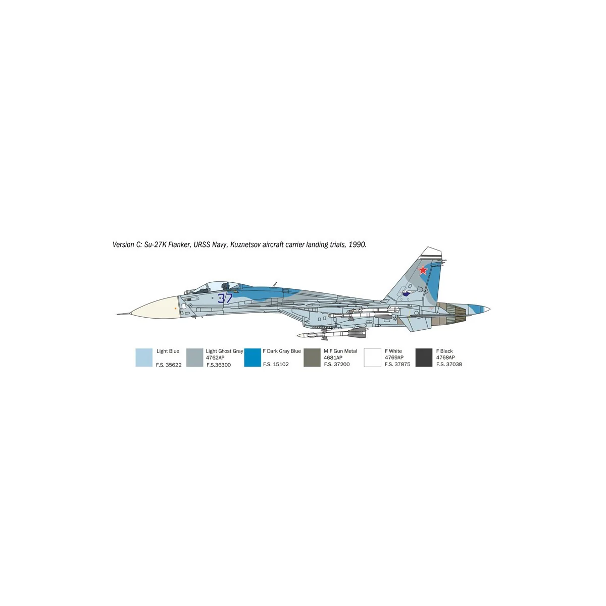 Su-33 Flanker-D 1/72 Italeri aircraft Italeri I197 - 6