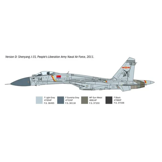 I197-Avion Su-33 Flanker-D 1/72 Italeri - I197