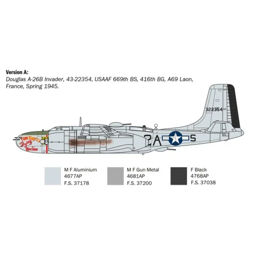 I1274-A-26B Invader 1/72 Italeri aircraft - I1274