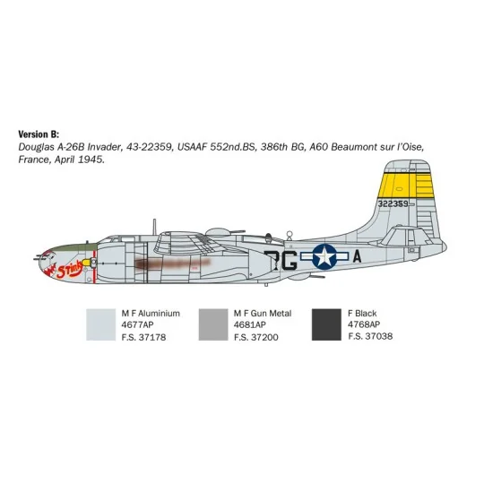 I1274-Avion A-26B Invader 1/72 Italeri - I1274