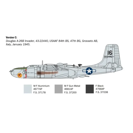 I1274-Avion A-26B Invader 1/72 Italeri - I1274