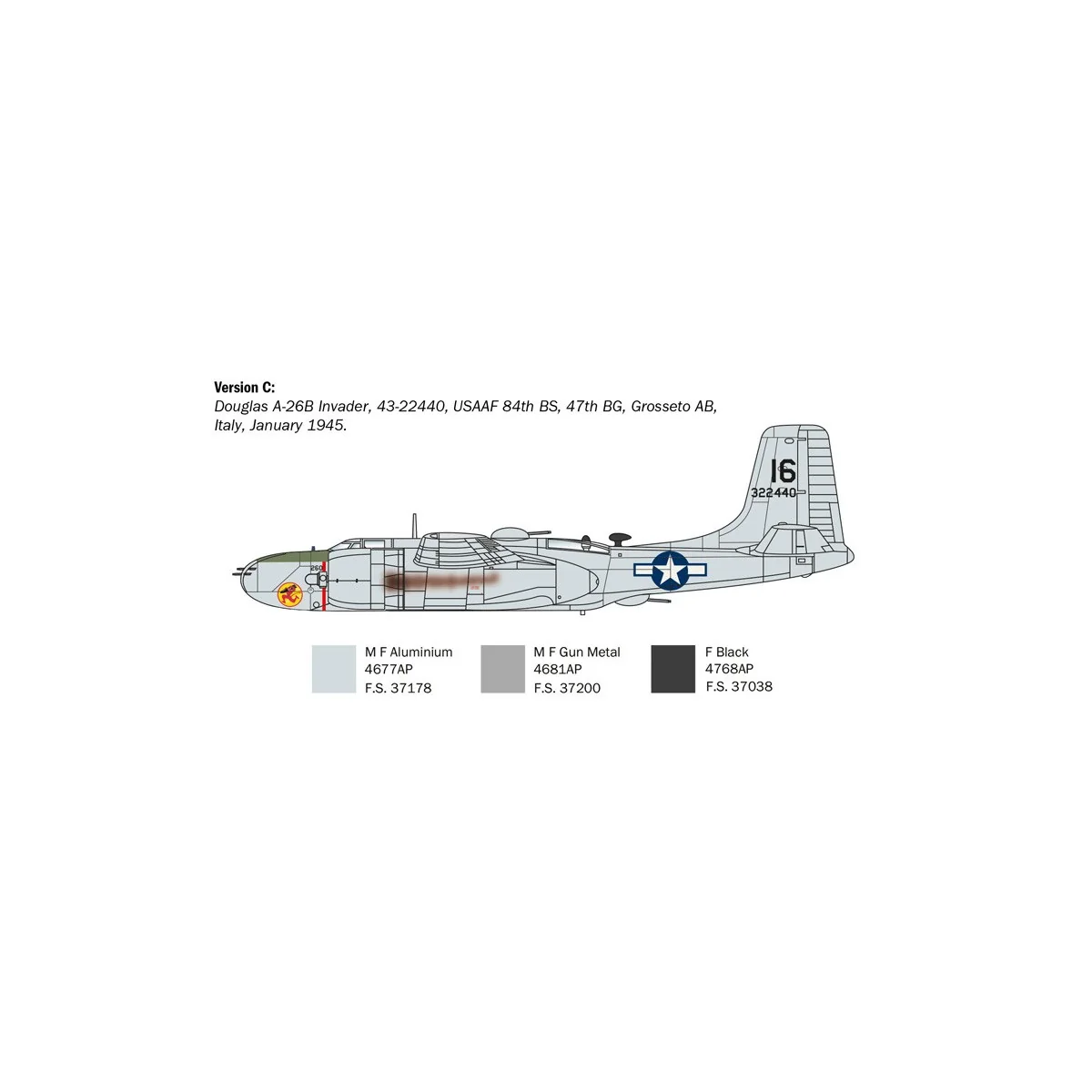 Avion A-26B Invader 1/72 Italeri Italeri I1274 - 6