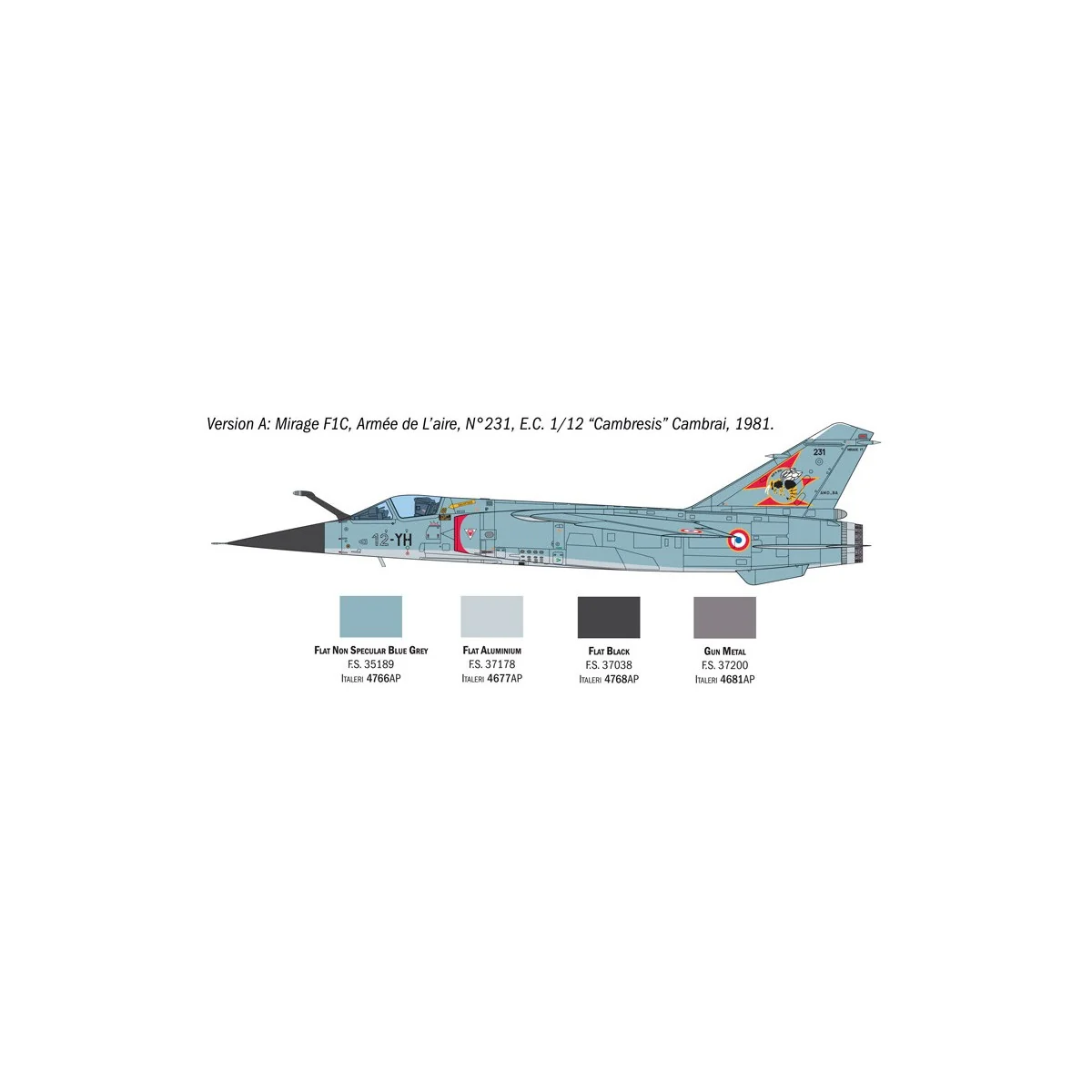 Avion Mirage F1 C/CR 1/48 Italeri Italeri I2839 - 4 Avion Mirage F1 C/CR 1/48 Italeri Italeri I2839 - 4