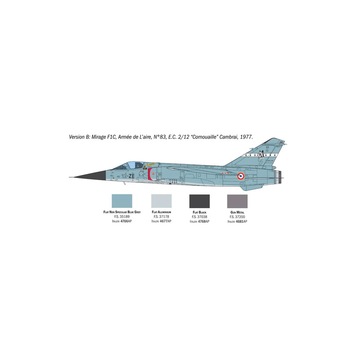 Avion Mirage F1 C/CR 1/48 Italeri Italeri I2839 - 5 Avion Mirage F1 C/CR 1/48 Italeri Italeri I2839 - 5
