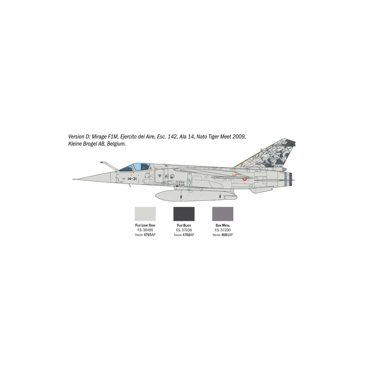 Mirage F1 C/CR 1/48 Italeri aircraft Italeri I2839 - 7