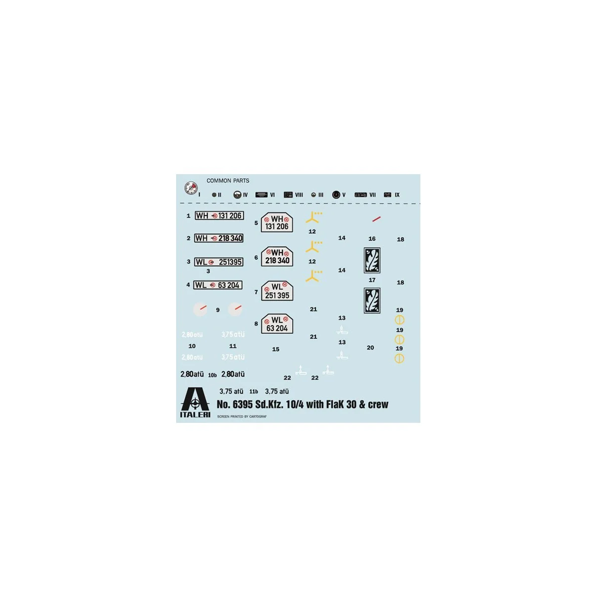 Vehicle Sd.Kfz 10/4 Flak 30 and Servants 1/35 Italeri Italeri I6395 - 3