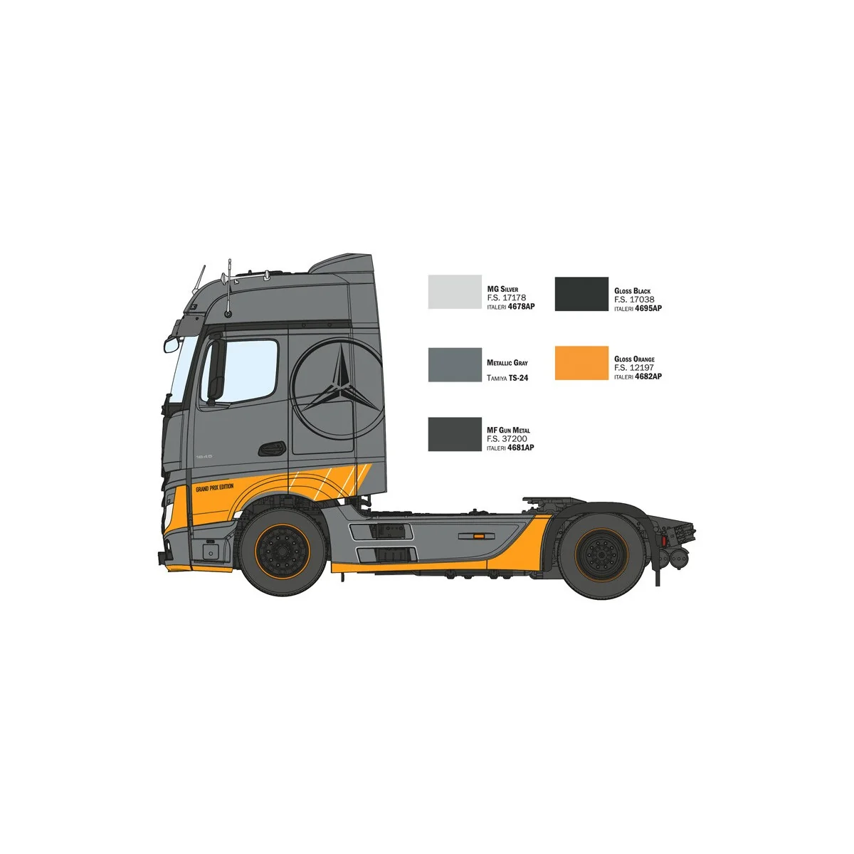 Mercedes Actros MP4 Big Space Grand Prix 1/24 Italeri Truck Italeri I3968 - 4