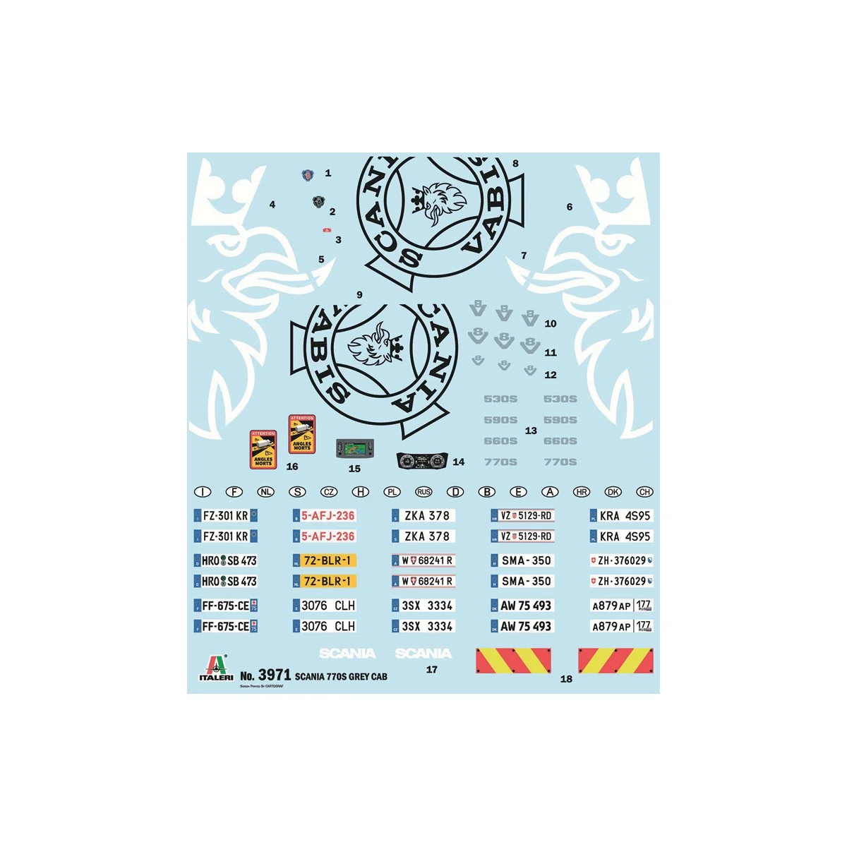 Scania 770S 4x2 "Grey Cab" 1/24 Italeri Truck Italeri I3971 - 3