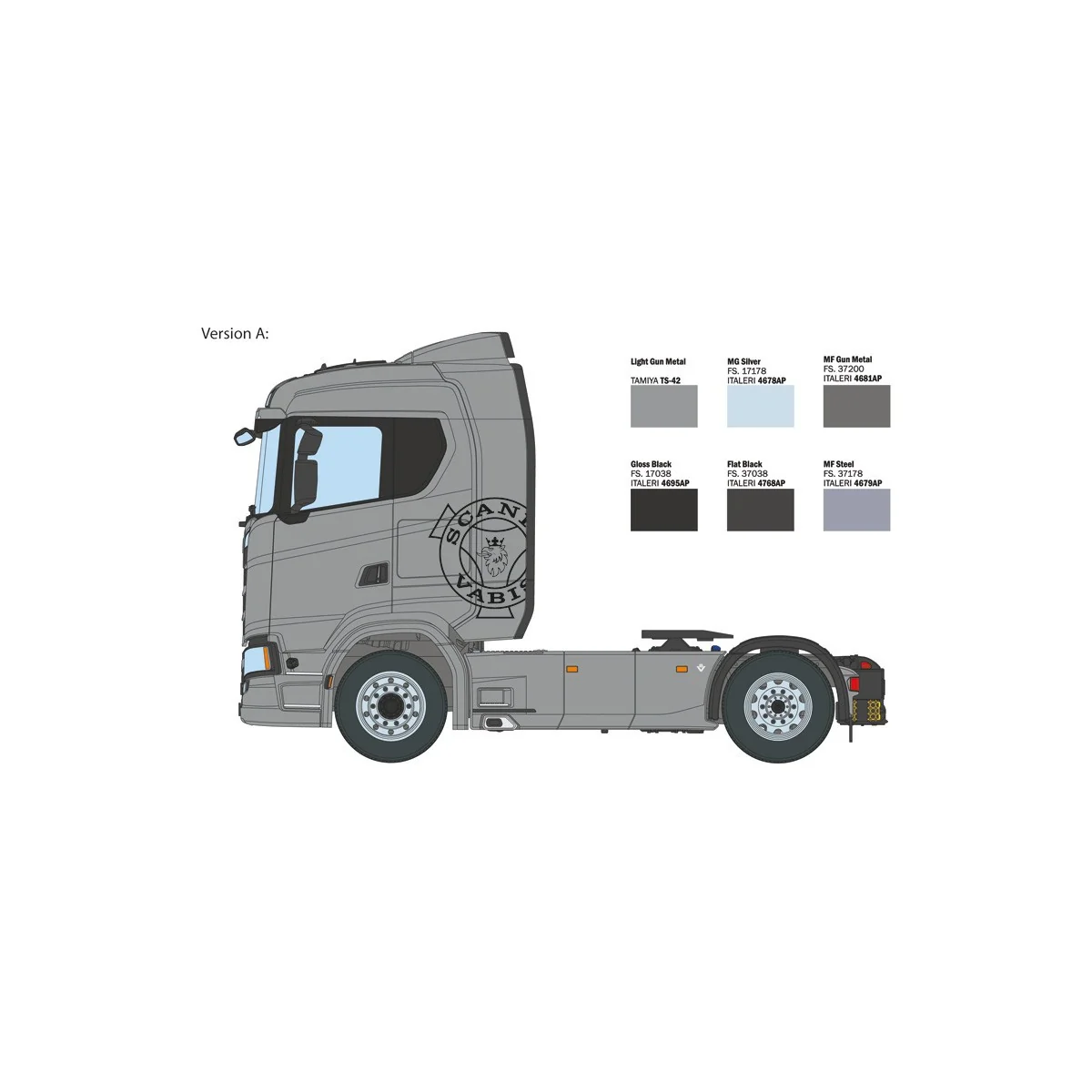Scania 770S 4x2 "Grey Cab" 1/24 Italeri Truck Italeri I3971 - 4