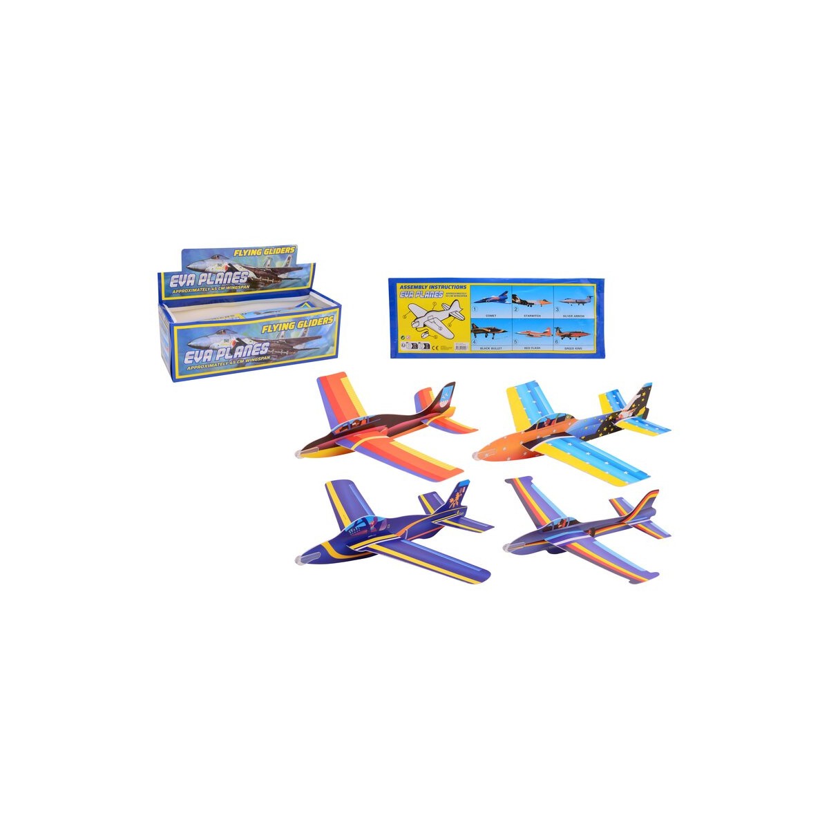 Planeur avion en EVA 45cm vol libre Siva SV-24510 - 1