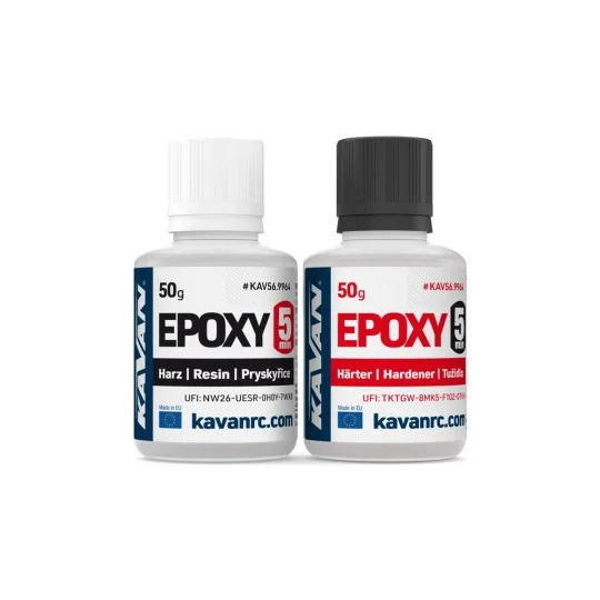 Epoxy Glue 5min 2x 50g Kavan Kavan RC KAV56.9964 - 1 KAV56.9964-Epoxy Glue 5min 2x 50g Kavan - KAV56.9964