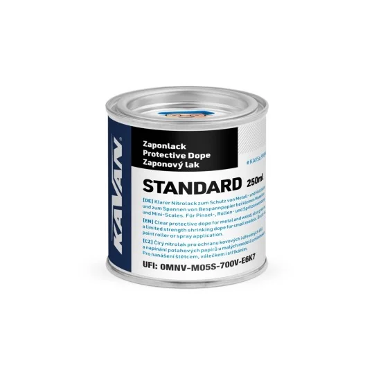 STANDARD Nitrocellulose Protective Coating 250ml Kavan Kavan RC KAV56.9989A - 1 KAV56.9989A-STANDARD Nitrocellulose Protective Coating 250ml Kavan - KAV56.9989A