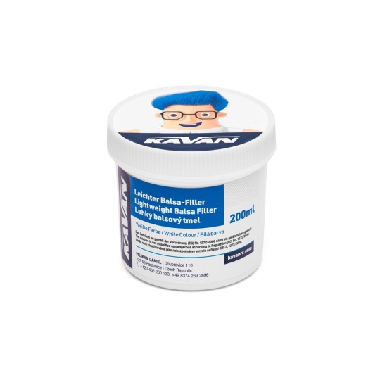 KAV56.9981.EN-Mastic léger pour balsa 200ml (couleur blanc) Kavan - KAV56.9981.EN