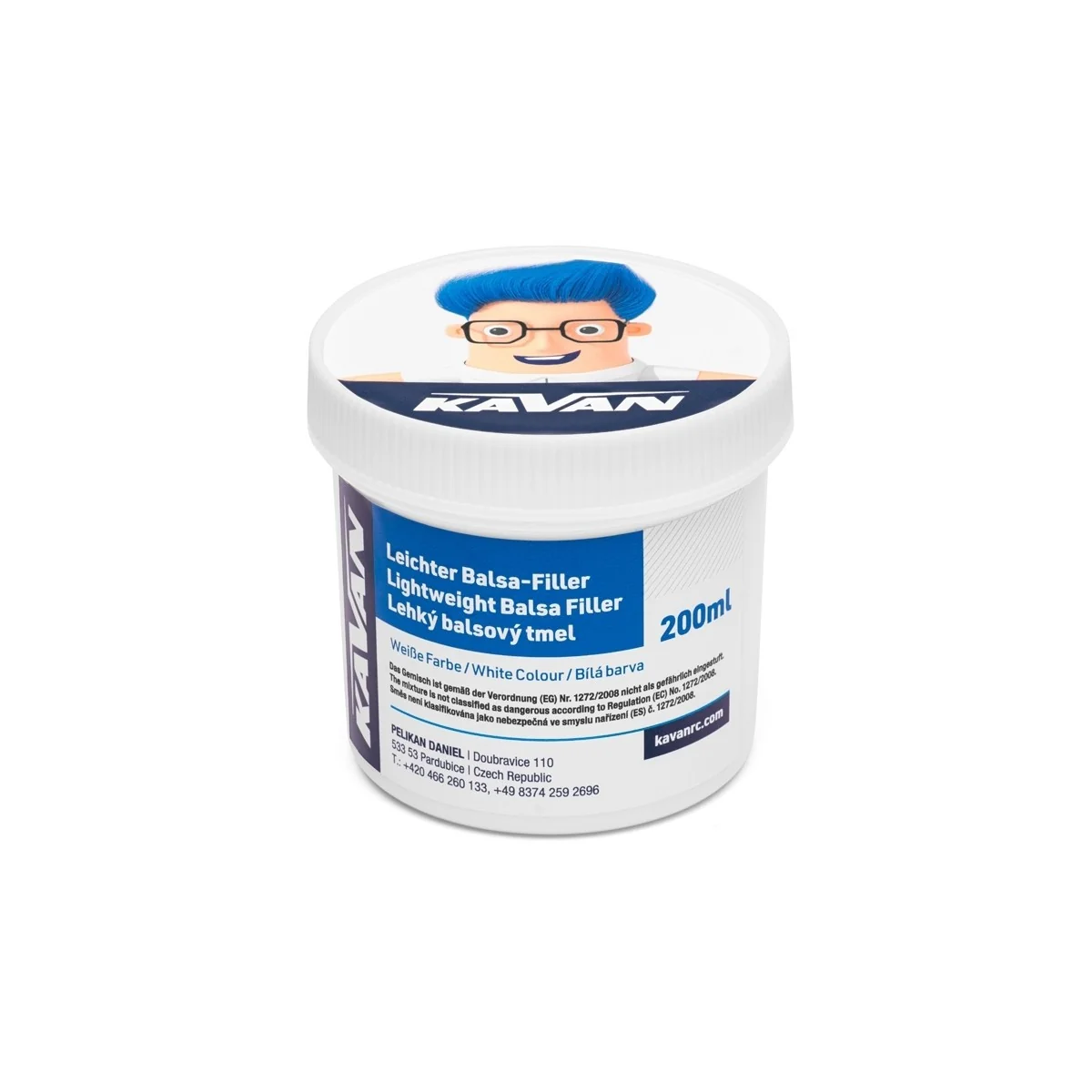 Mastic léger pour balsa 200ml (couleur blanc) Kavan Kavan RC KAV56.9981.EN - 1 Mastic léger pour balsa 200ml (couleur blanc) Kavan Kavan RC KAV56.9981.EN - 1