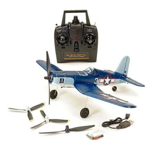 V761-8V2-Corsair F4U 400mm V2 aircraft with Volantex RTF flight stabilizer