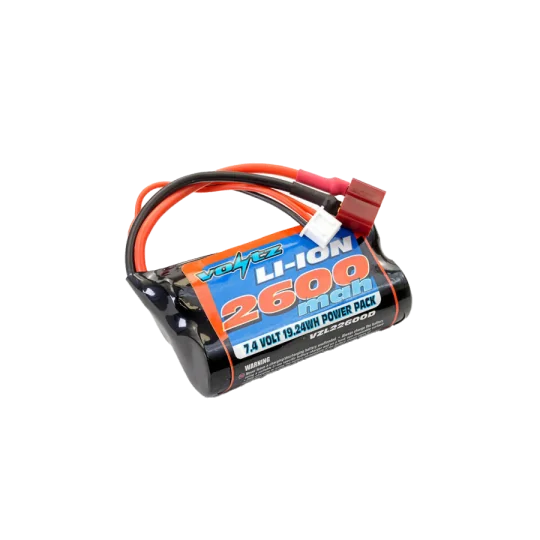VZL22600D-7.4V 2600mAh Li-Ion Battery (Dean) Voltz - VZL22600D