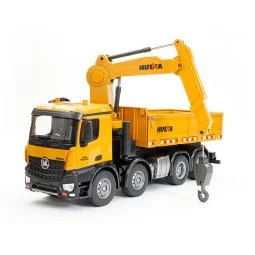 Camion benne avec Grue RC 8 roues 1/14 2.4Ghz - HuiNa HuiNa Toys CY1538 - 2