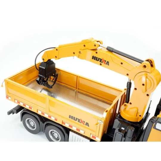 CY1538-Camion benne avec Grue RC 8 roues 1/14 2.4Ghz - HuiNa - CY1538