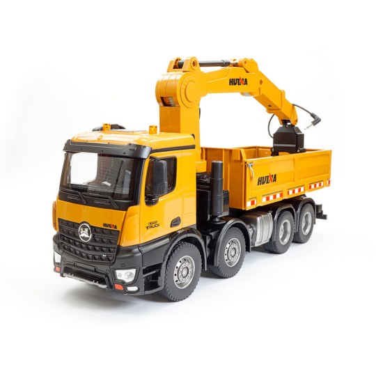 CY1538-Camion benne avec Grue RC 8 roues 1/14 2.4Ghz - HuiNa