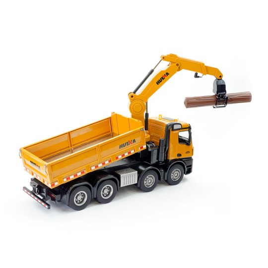 CY1538-Camion benne avec Grue RC 8 roues 1/14 2.4Ghz - HuiNa