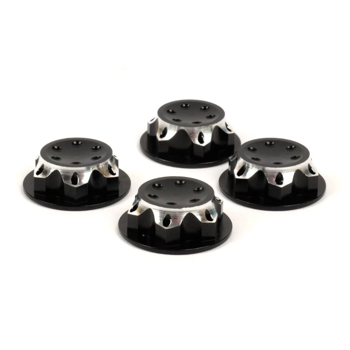Ecrous de roues borgnes Buggy 1/8 17mm noir (4) T2m T2M T422624N - 1