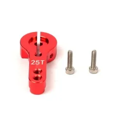 Aluminium 25T single locking servo rudder pedal red T2M T2M T42297R - 1
