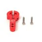 T42297R-Palonnier servo simple verrouillable alu 25T rouge T2M