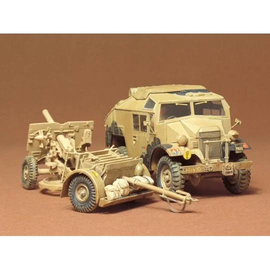 35044-25pdr gun and Tamiya 1/35 British tractor - 35044