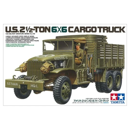 Camion U.S. 2 1/2ton 6X6 1/35 Tamiya Tamiya 35218 - 2 35218-Camion U.S. 2 1/2ton 6X6 1/35 Tamiya - 35218