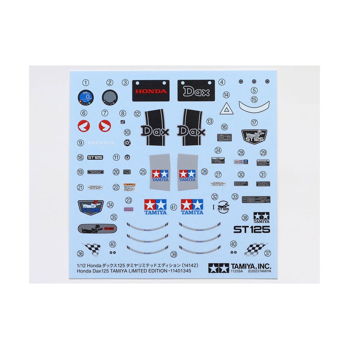 Moto Honda Dax 125 1/12 Tamiya Tamiya 14142 - 11
