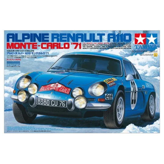 Renault Alpine A110 1/24 Tamiya Tamiya 24278 - 3 24278-Renault Alpine A110 1/24 Tamiya - 24278