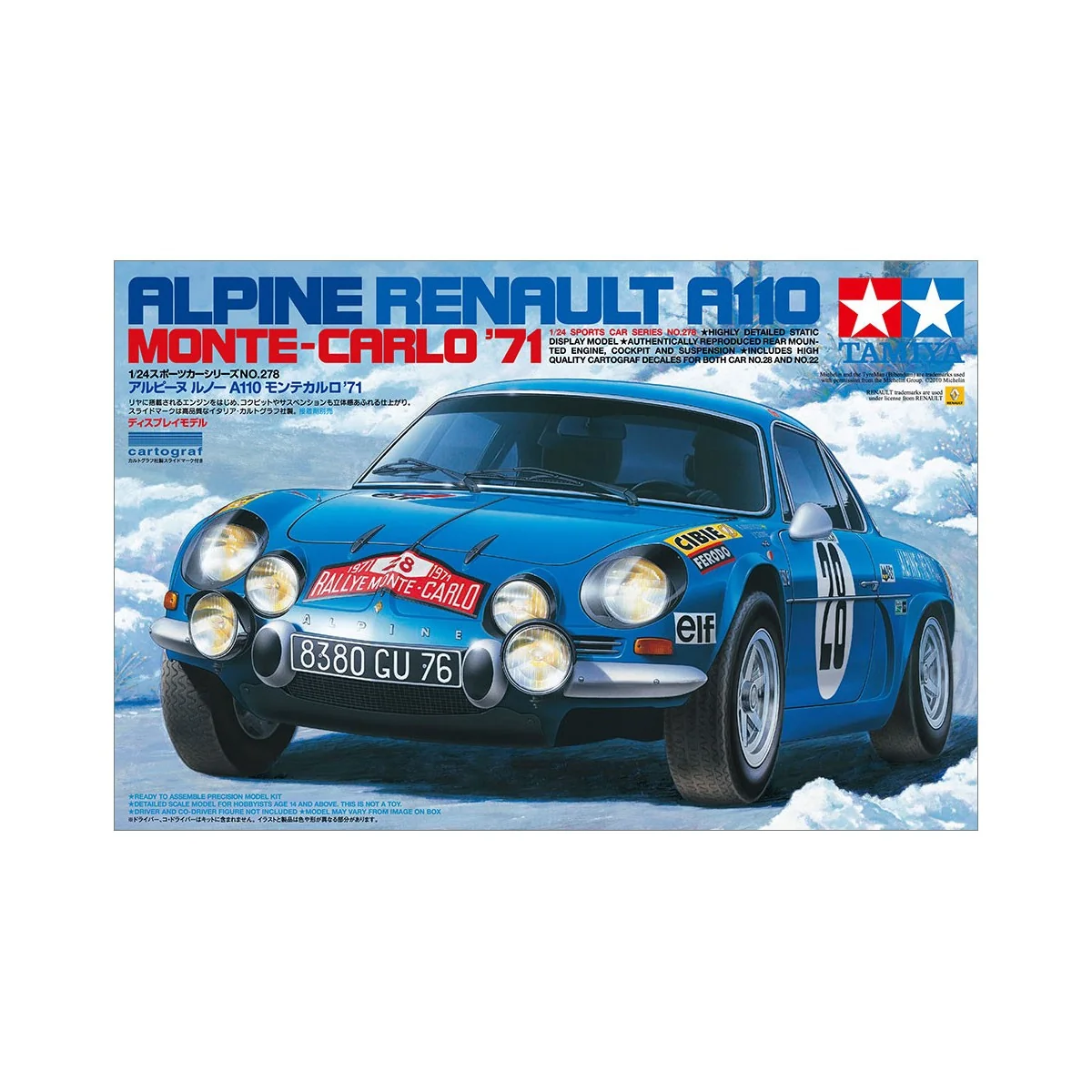 Renault Alpine A110 1/24 Tamiya Tamiya 24278 - 3 Renault Alpine A110 1/24 Tamiya Tamiya 24278 - 3