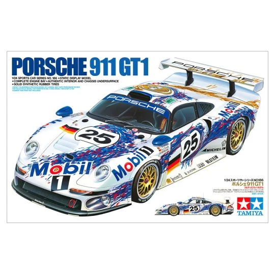 Porsche 911 GT1 1/24 Tamiya Tamiya 24186 - 2 24186-Porsche 911 GT1 1/24 Tamiya - 24186