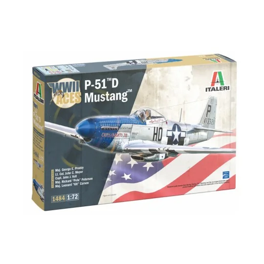 I1484-Plane P-51D Mustang Aces 1/72 Italeri