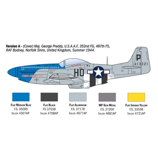 I1484-Plane P-51D Mustang Aces 1/72 Italeri