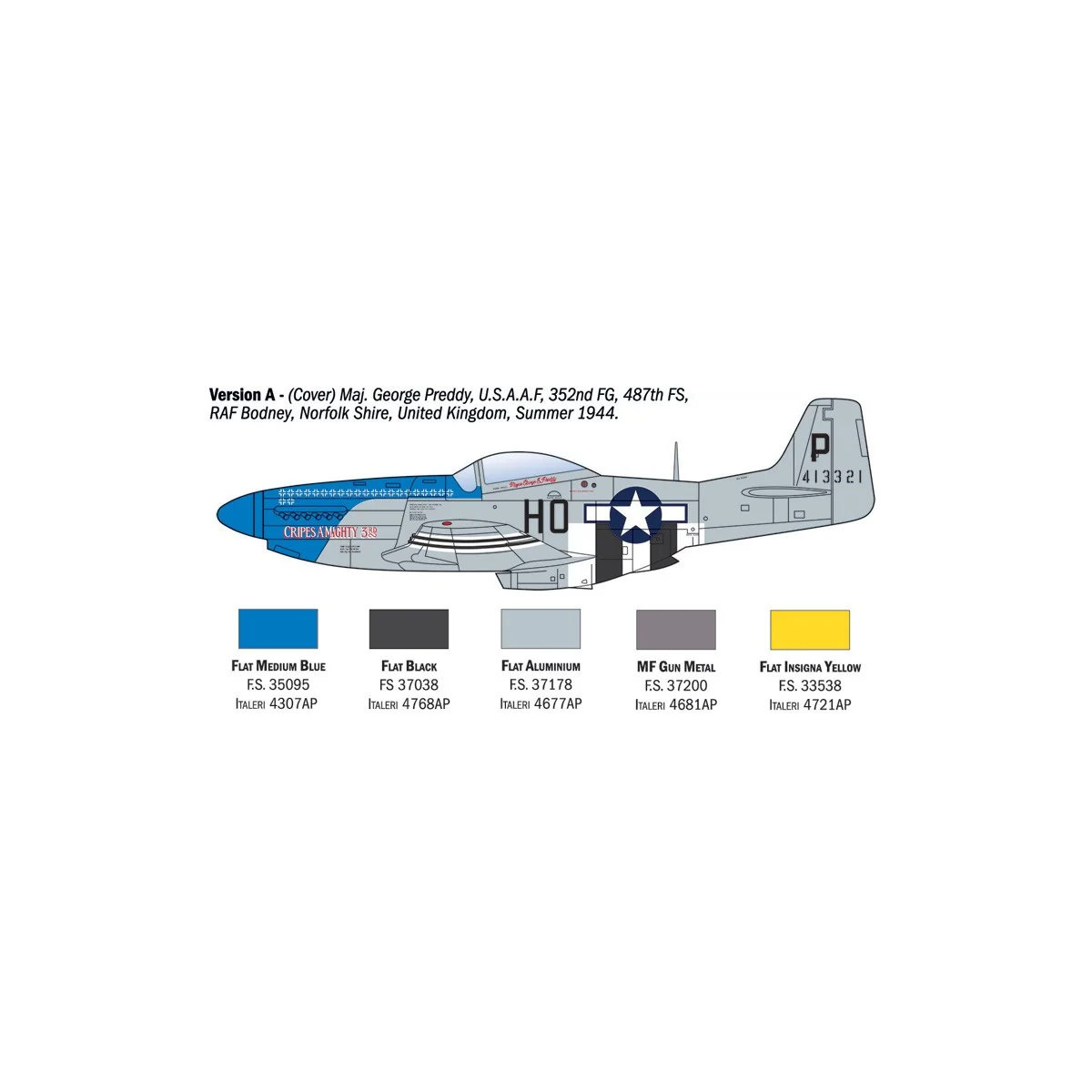 Avion P-51D Mustang Aces 1/72 Italeri Italeri I1484 - 3 Avion P-51D Mustang Aces 1/72 Italeri Italeri I1484 - 3