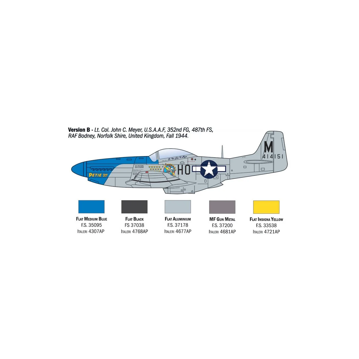 Avion P-51D Mustang Aces 1/72 Italeri Italeri I1484 - 4 Avion P-51D Mustang Aces 1/72 Italeri Italeri I1484 - 4