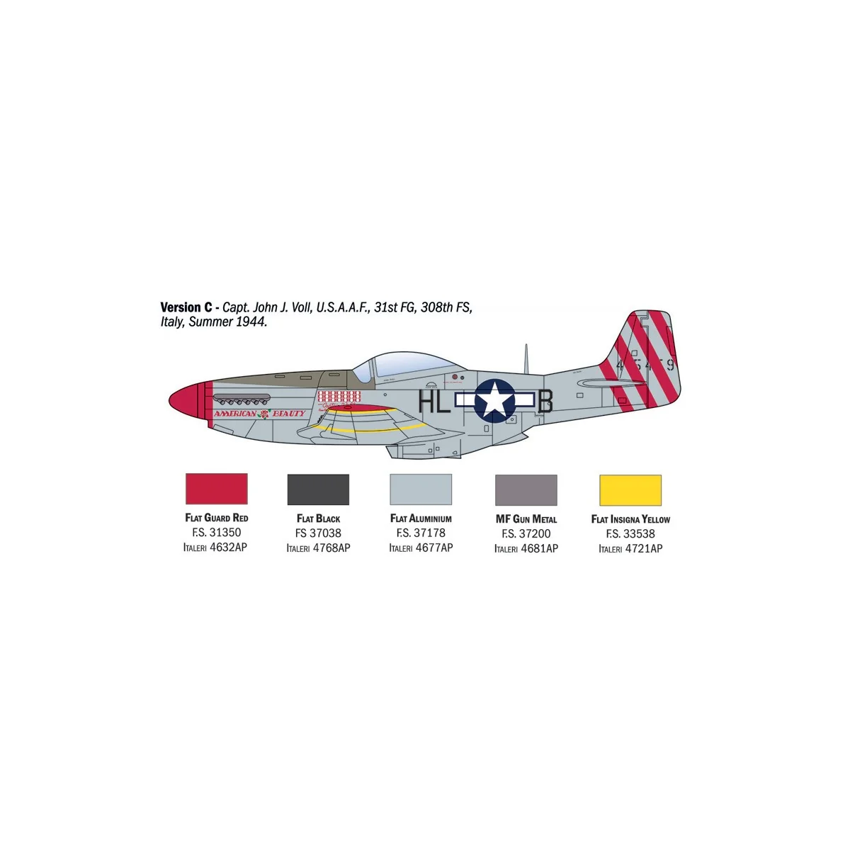 Avion P-51D Mustang Aces 1/72 Italeri Italeri I1484 - 5 Avion P-51D Mustang Aces 1/72 Italeri Italeri I1484 - 5