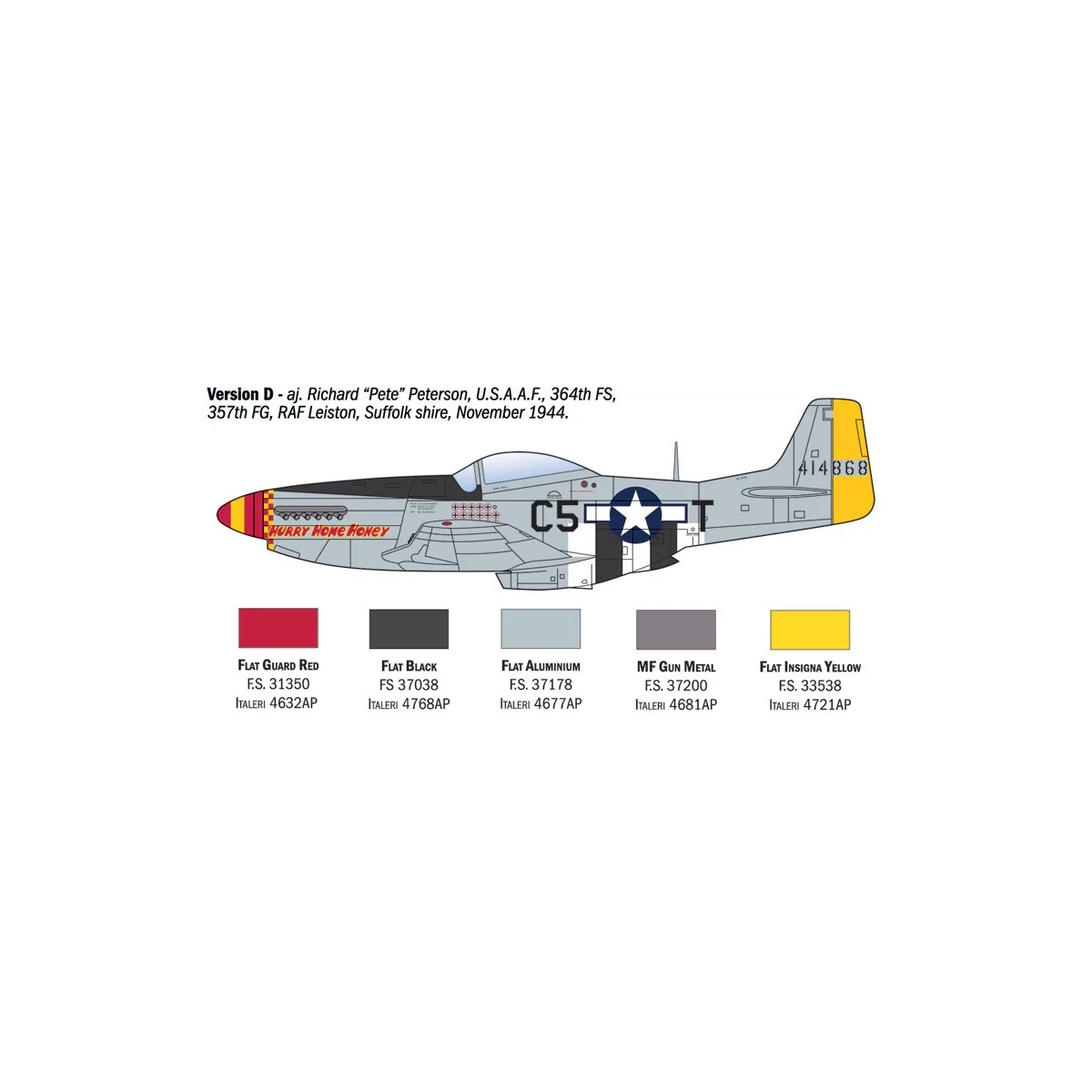 Avion P-51D Mustang Aces 1/72 Italeri Italeri I1484 - 6 Avion P-51D Mustang Aces 1/72 Italeri Italeri I1484 - 6