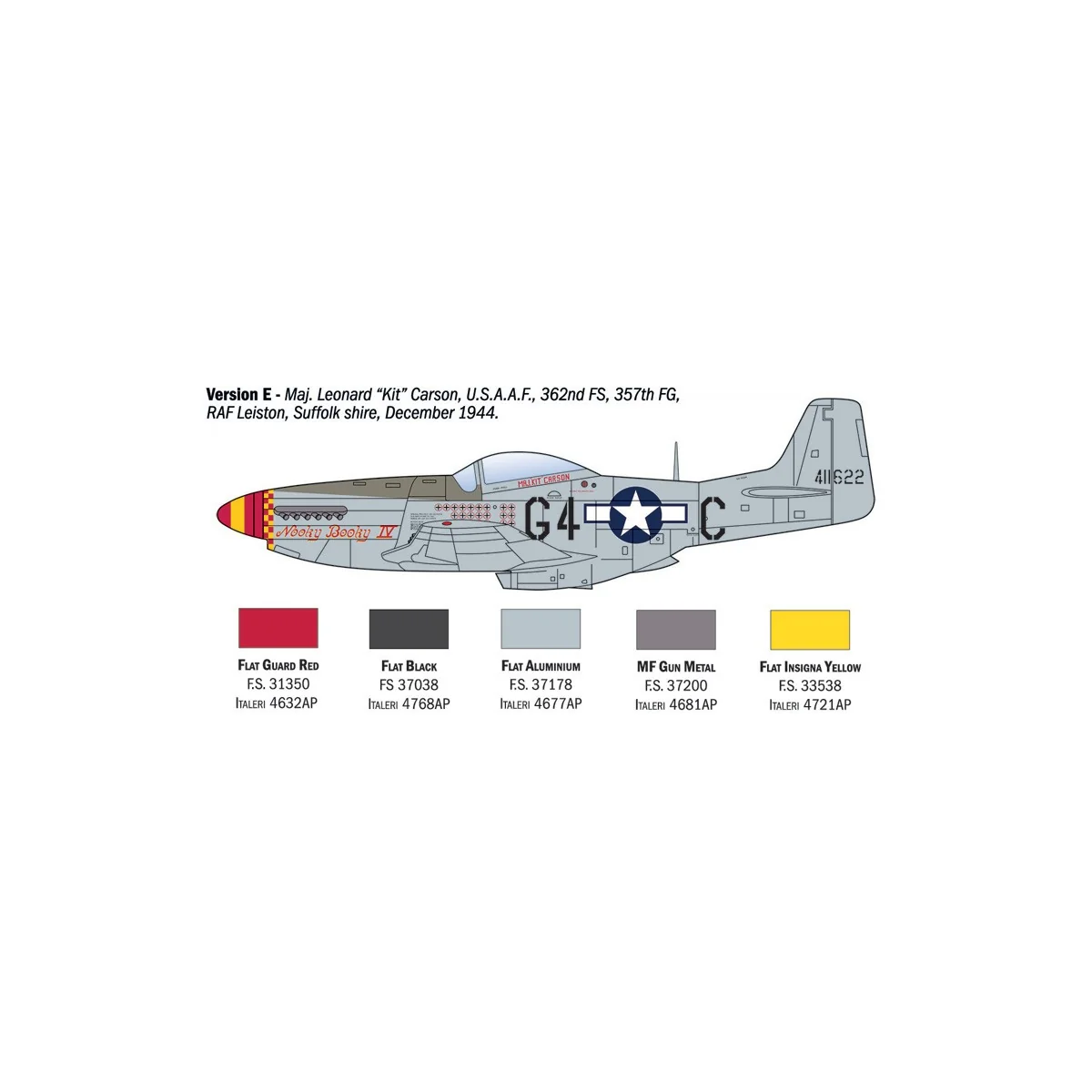 Avion P-51D Mustang Aces 1/72 Italeri Italeri I1484 - 7 Avion P-51D Mustang Aces 1/72 Italeri Italeri I1484 - 7